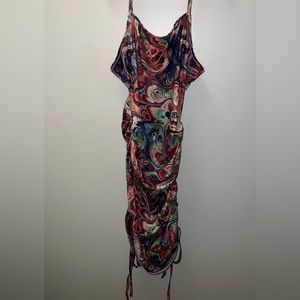 small tight tie dye dress 🌈